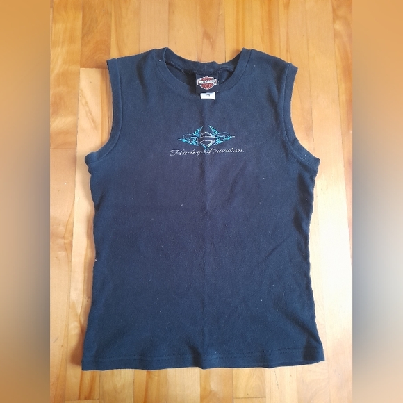 Harley-Davidson Tops - Vintage Harley-Davidson Tank Top 90s style Women’s  Black Kauai Motorcycle